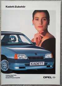 Prospekt Opel Kadett akcesoria i dodatki rok  1989