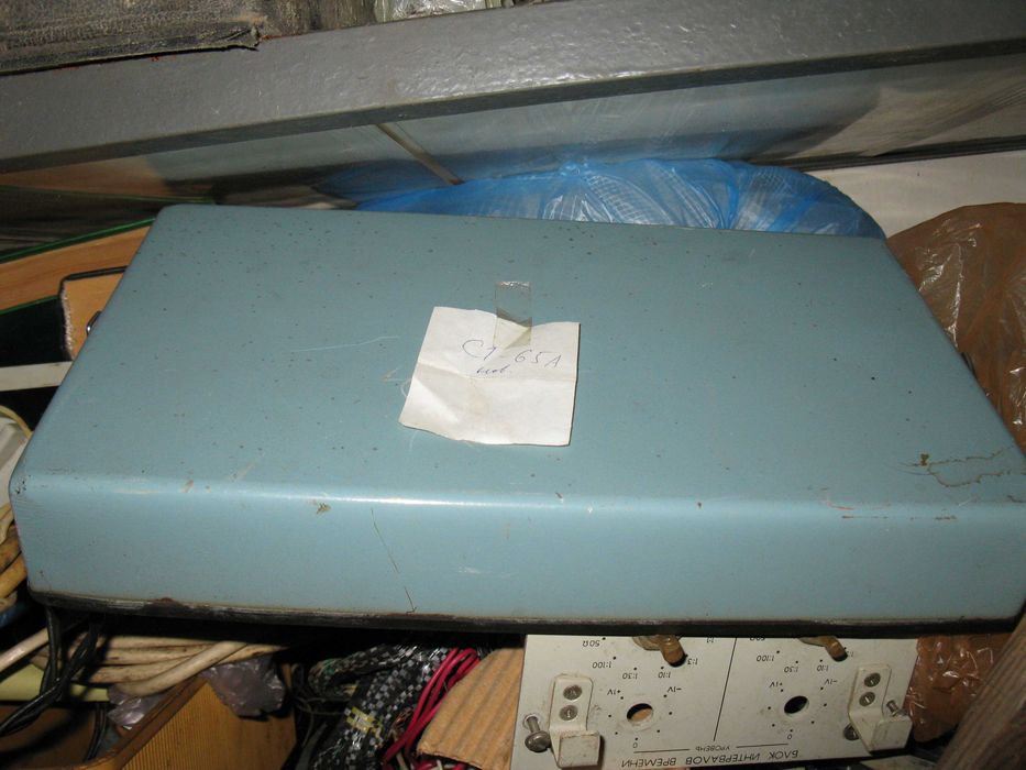 Крышка передняя съёмная на лицевую панель осциллографа С1-65А