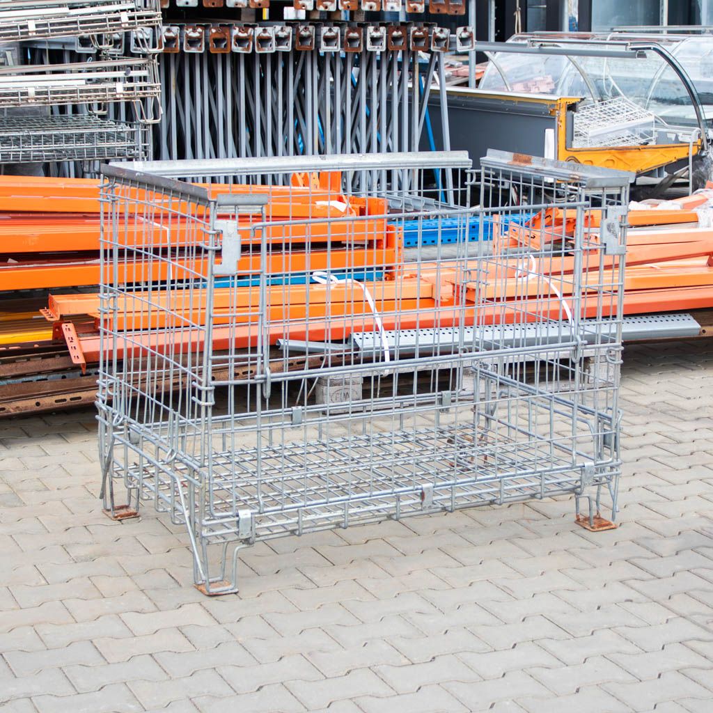 Pojemniki pojemnik siatkowy gitterbox KOSZ METALOWY składany