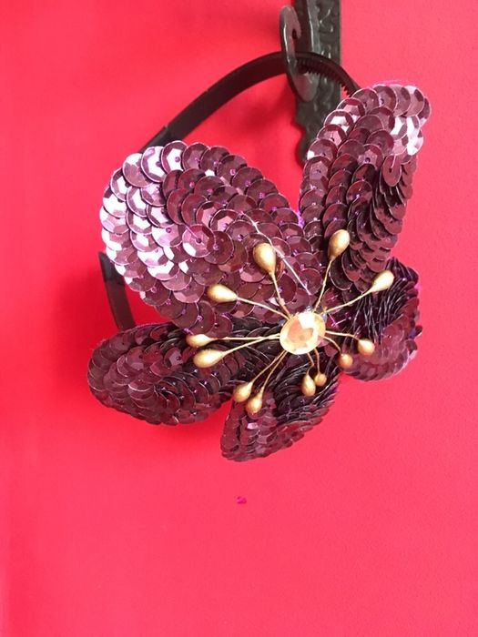 Opaska stroik kwiatek ozdoba na glowe slub wesele fascynator