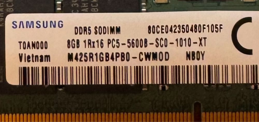 DDR5 so-dimm 16GB (2x8GB) 5600MHz
