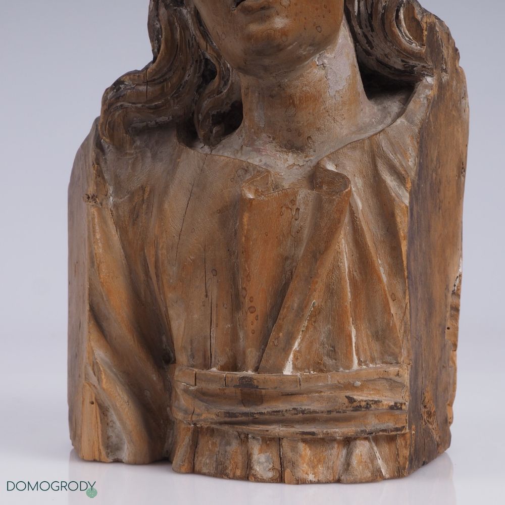 Rzeźba drewniana, głowa anioła – popiersie, XVIII/XIX w.