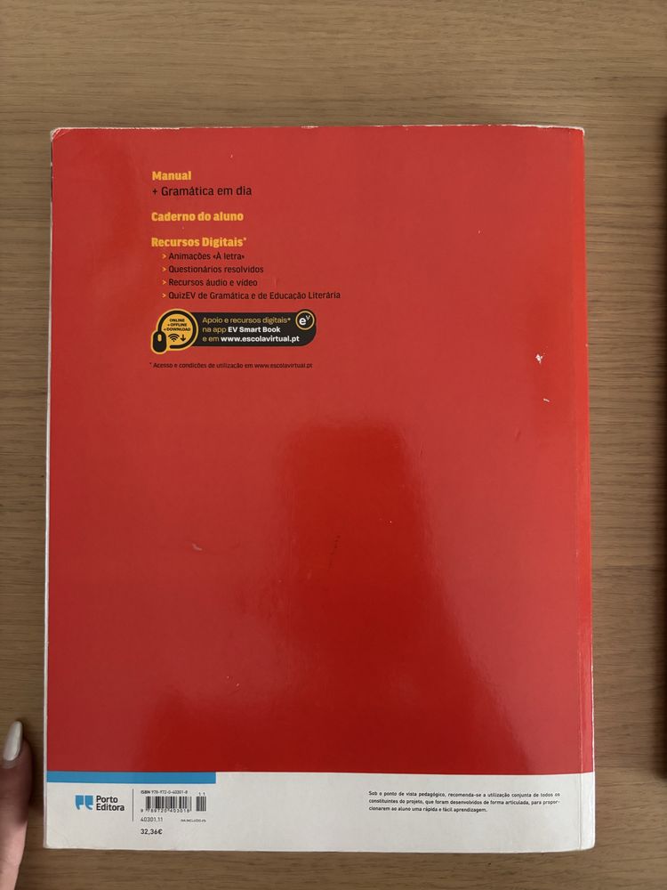 Manual de Português, Letras 11° ano da porto editora