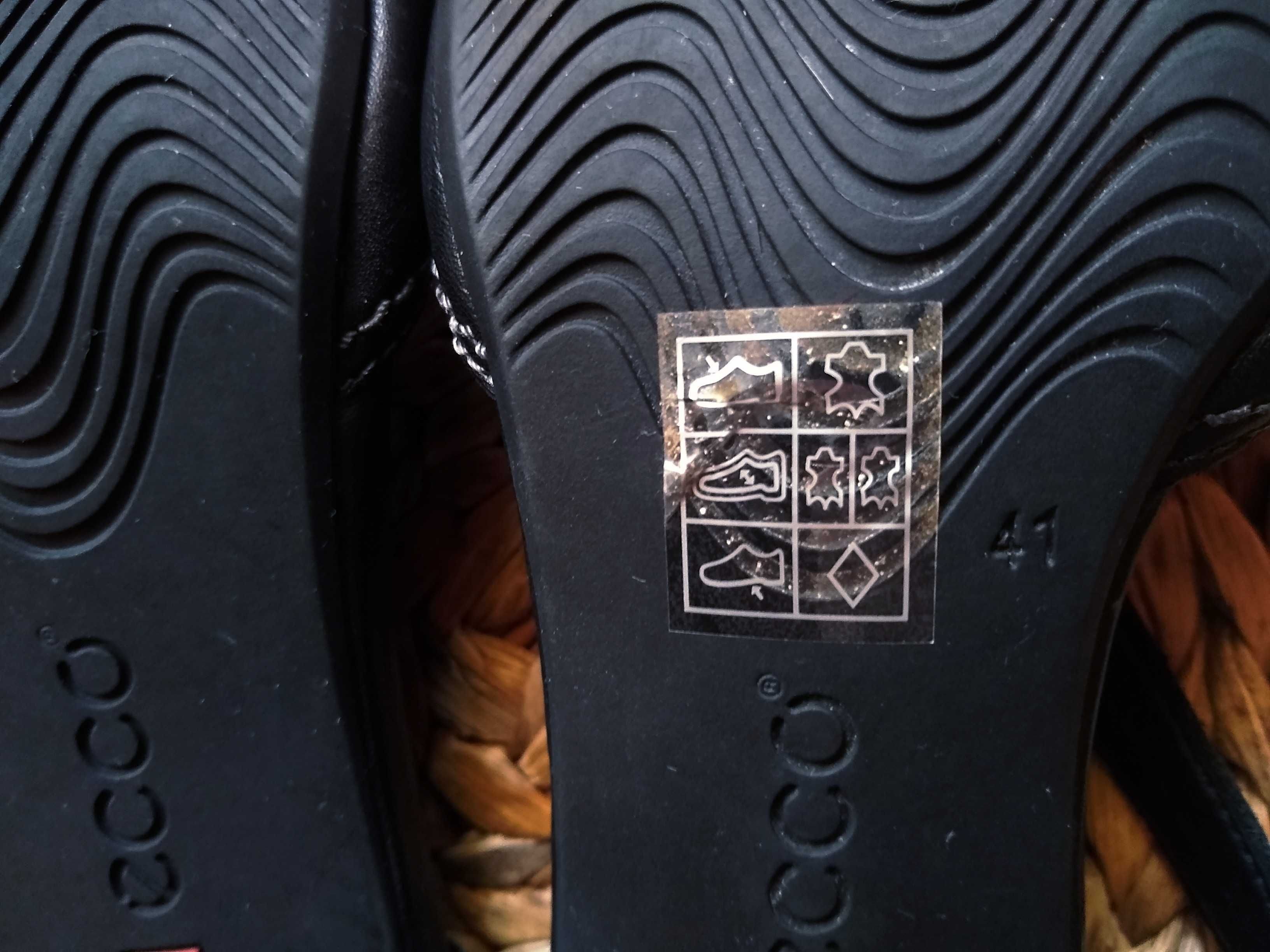 ECCO  Eleganckie buty na wysokim obcasie, 100% Skóra, Roz 41 / 26,5 cm