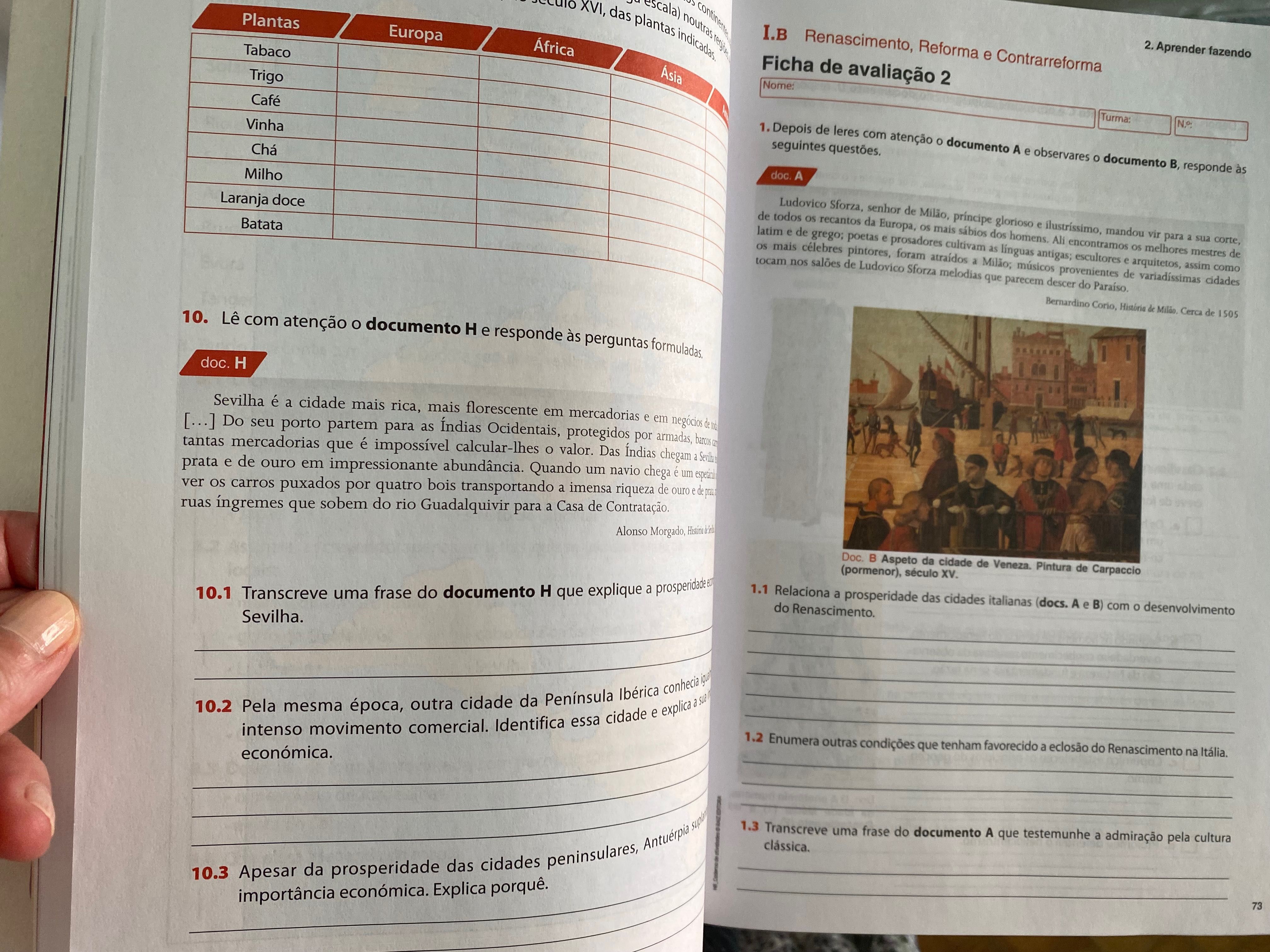Manual e Caderno de actividades 8° ano