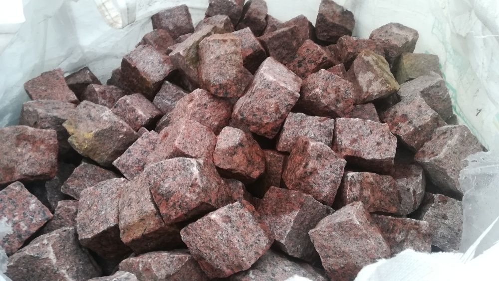 Kostka granitowa Strzegom BRUK SZARA 15/17 -BigBag