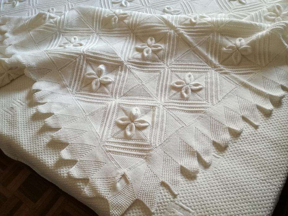 Colcha em Crochet para Cama de Casal