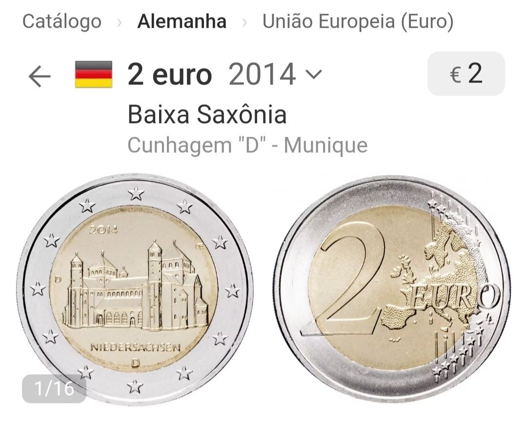 Moeda 2€, Alemanha 2014