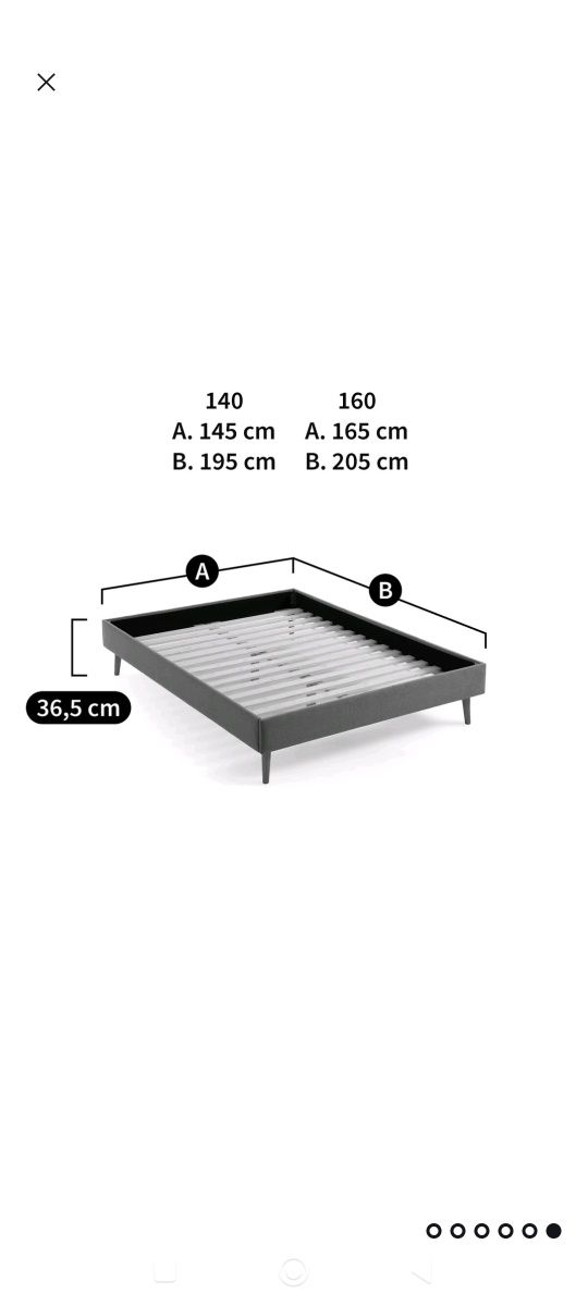 Cama casal 140x190