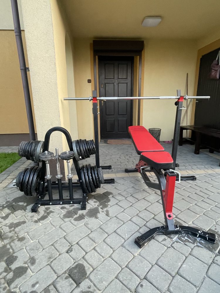 Silownia żeliwne obciazenia 145 kg !