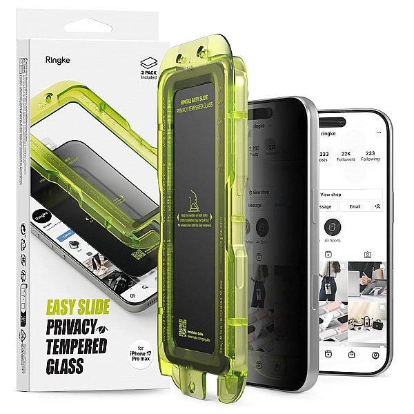 Szkło Prywatyzujące Ringke Easy Slide 2-Pack Iphone 17 Pro Privacy