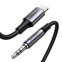Ugreen Kabel Audio MFI Lightning - 3,5 mm Mini Jack Szary