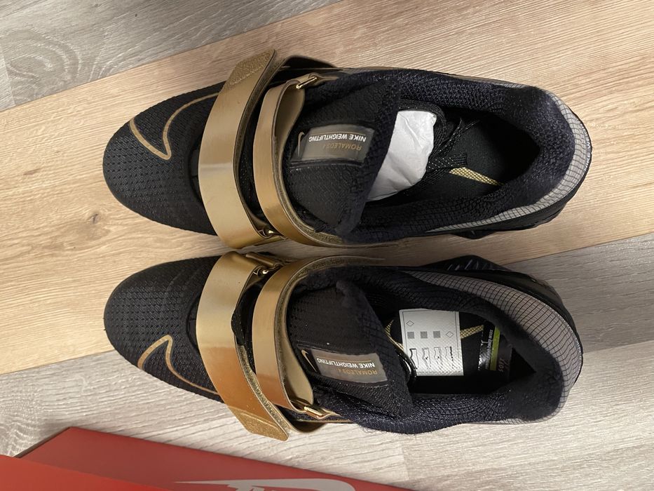 Nike Romaleos 4 – nowe buty do podnoszenia ciężarów (czarno-złote) 43