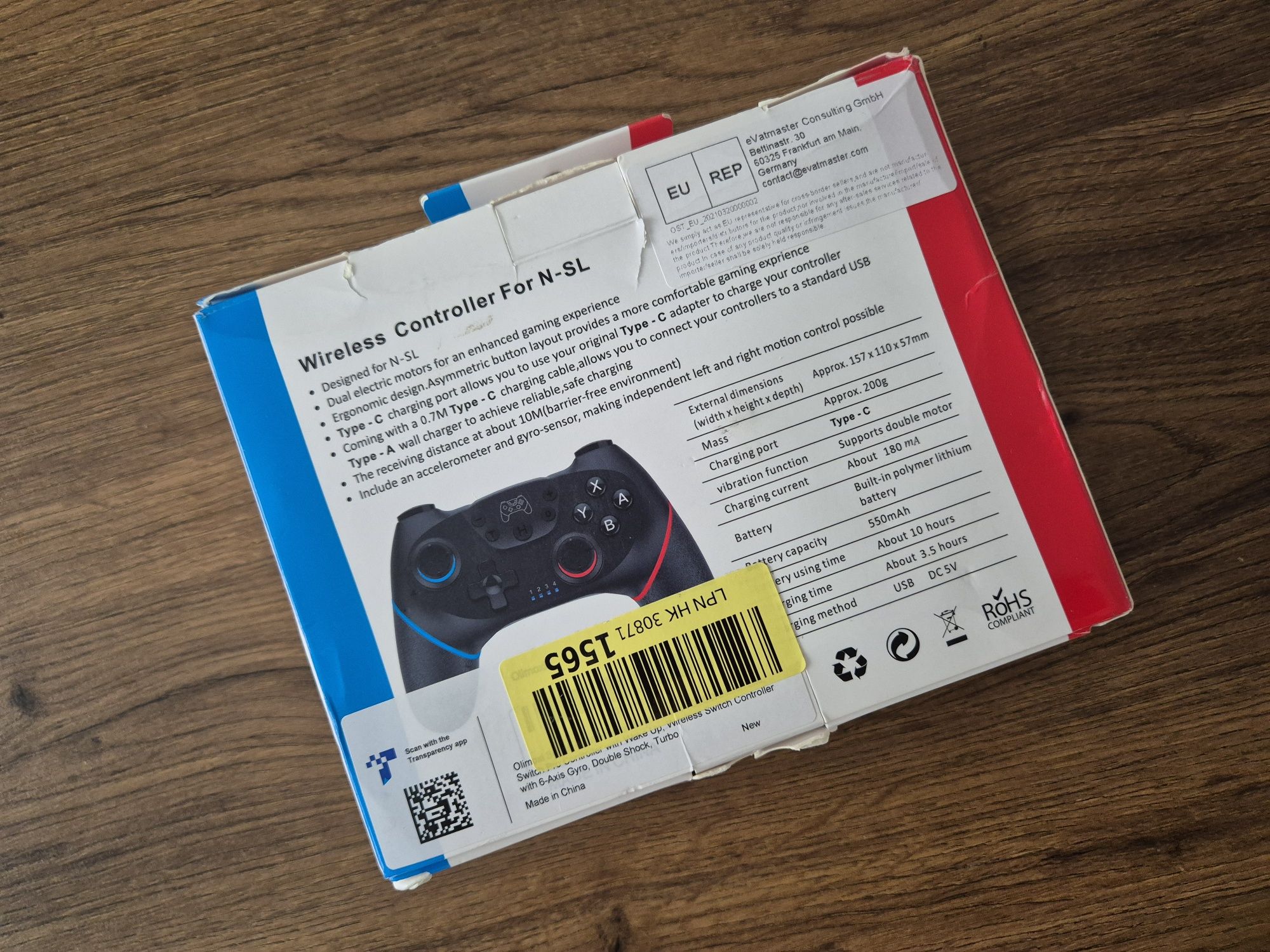 Comando Sem Fios para Nintendo Switch
