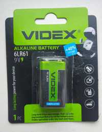 Батарейка Крона щелочная (алкалиновая) Videx 6LR61 / 9V