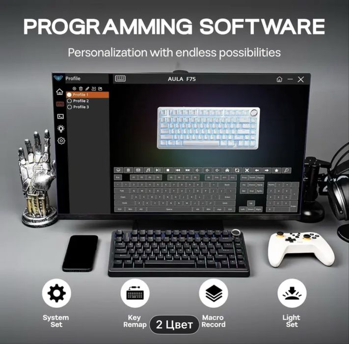 Aula F75 | Аула ф75 Нова | Чорний Колір