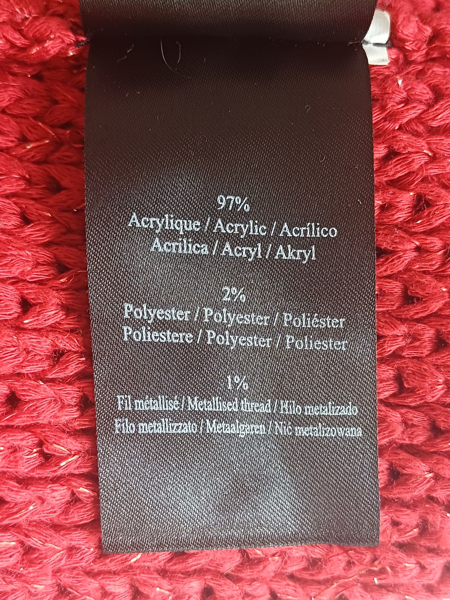 Casaco malha vermelho