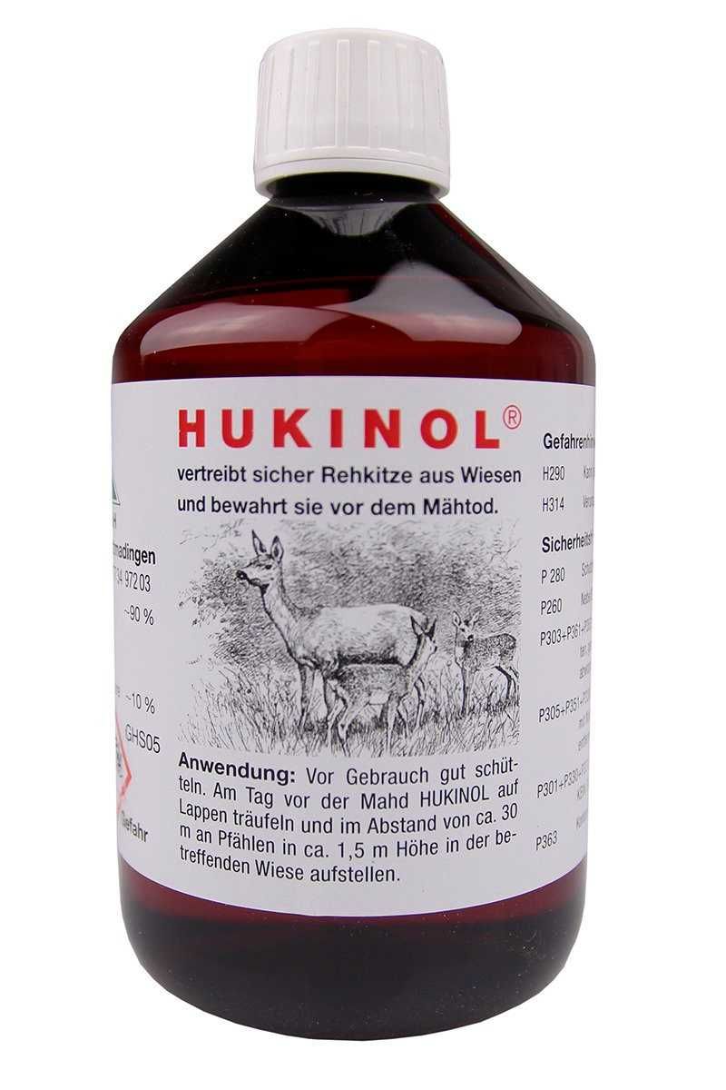 Hukinol 500 ml - zestaw z pipetą, dyspenserami i gazikami