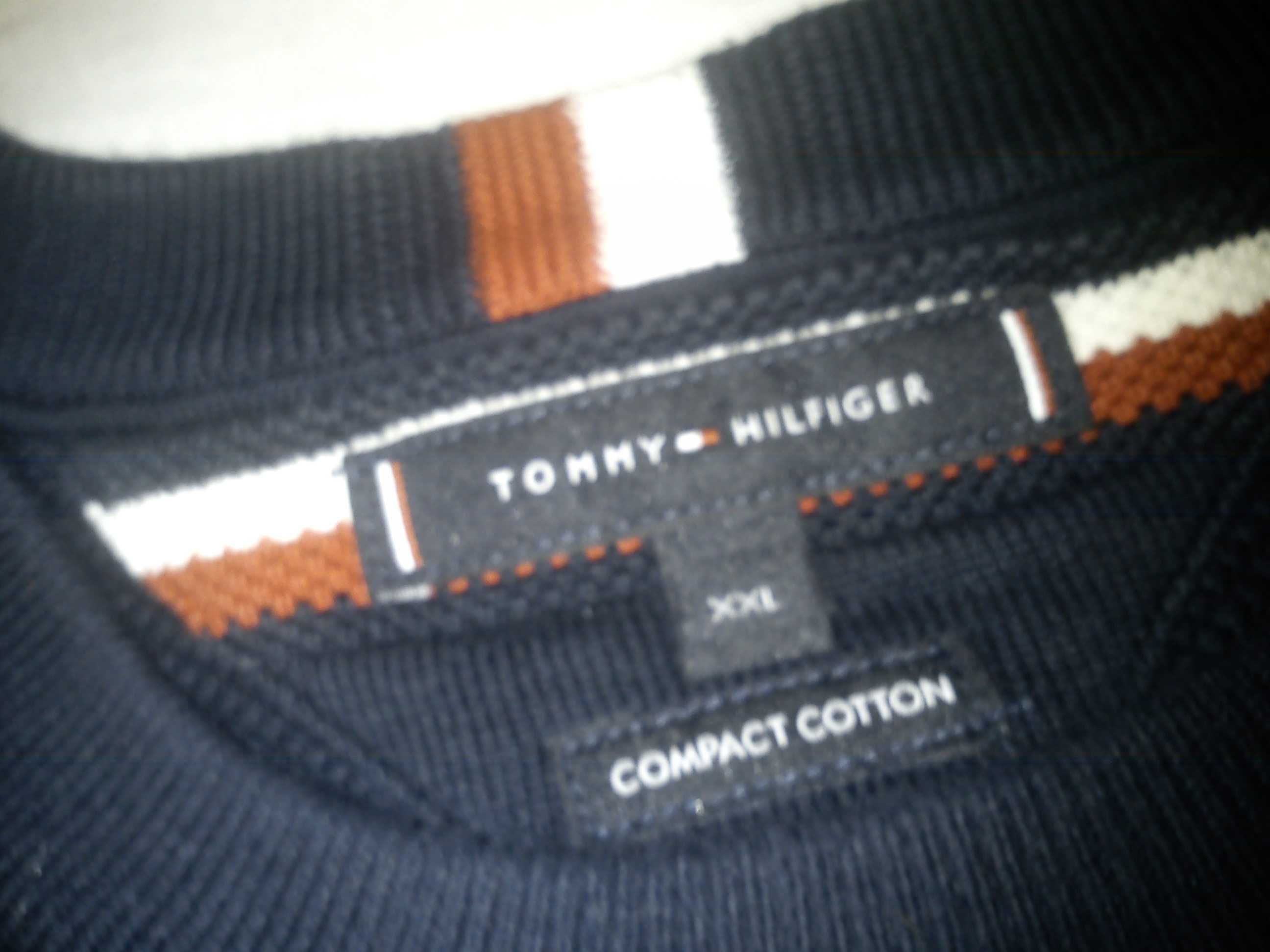 bluza sweter tommy hilfiger xxl/xl granatowa idealna