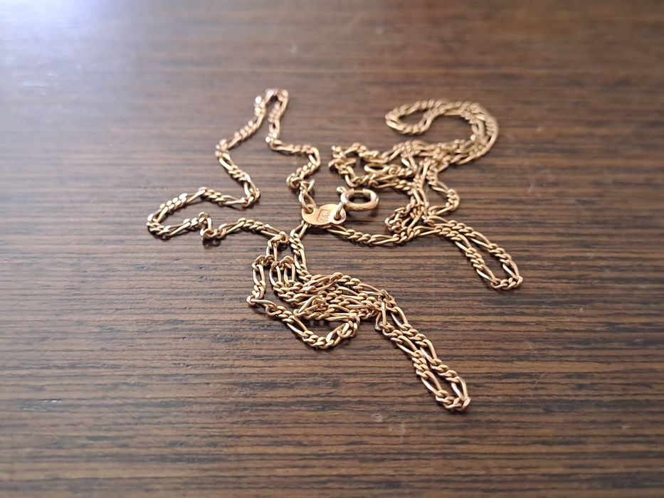 Złoty łańcuszek splot Figaro 3g