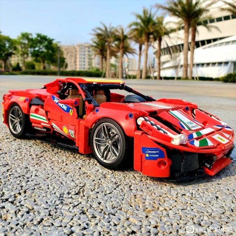 Ferrari 488 Pista klocki technic model