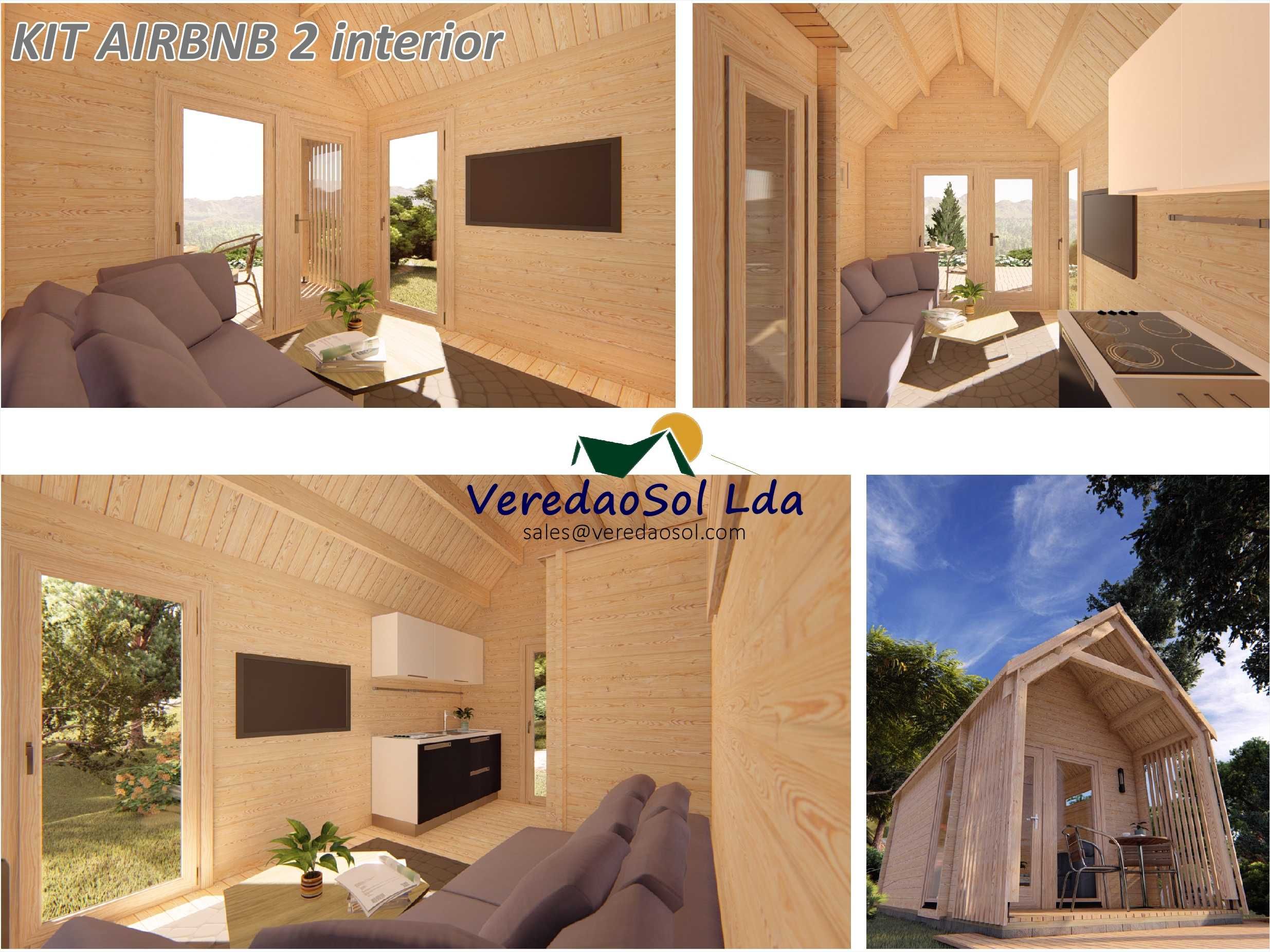 Casa madeira AIRBNB 2 44mm Economy - Ideal para turismo & descansar