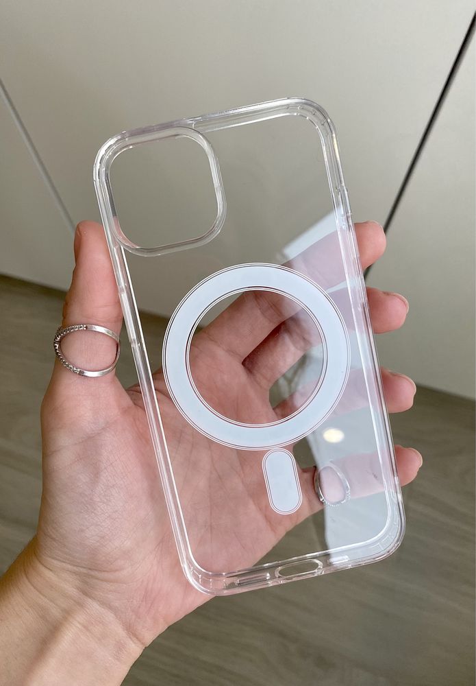 Чехол Топ качество Clear Case Magsafe IPhone 14 Pro Max Прозрачный