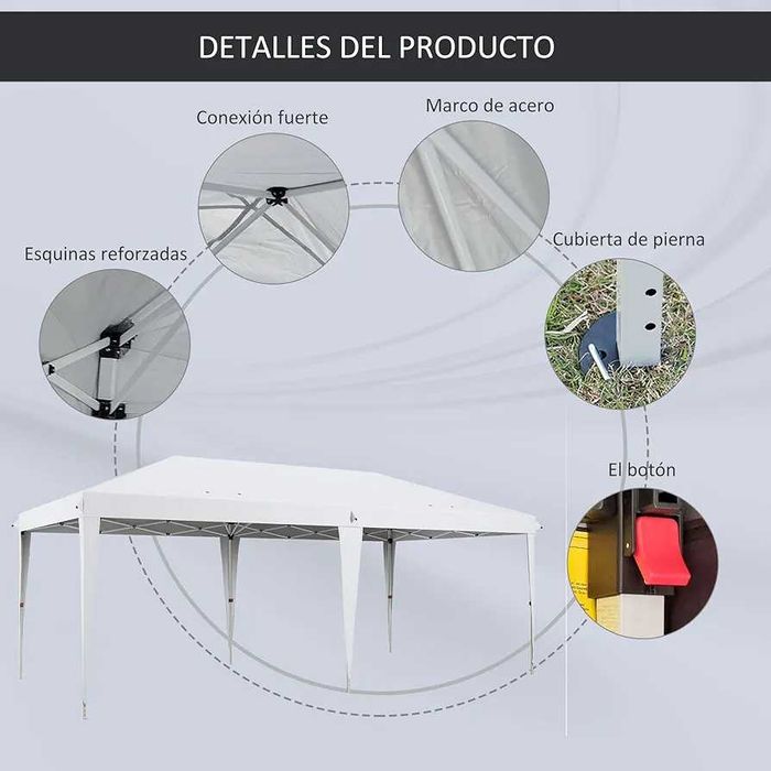 Promoção. Tendas 6x3 dobráveis montagem 2 minutos. Pop up. Feiras
