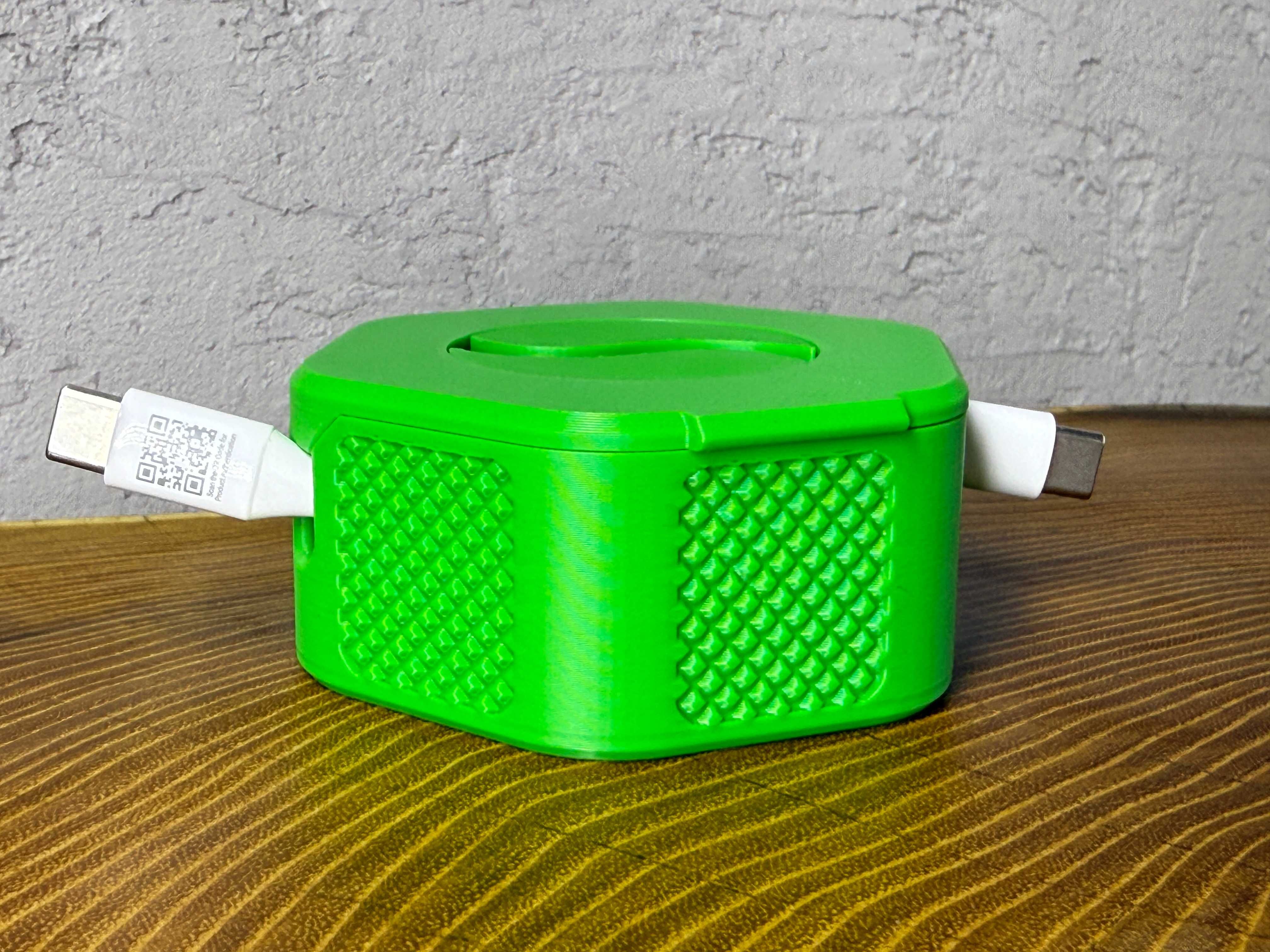 Organizer, zwijak do kabli USB-przewodów, rozmiar XL, druk 3D