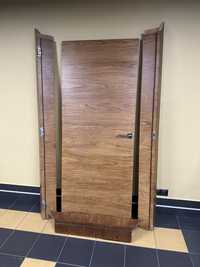 Drzwi fornirowane orzech włoski ciężkie stabilne 200x80 cm