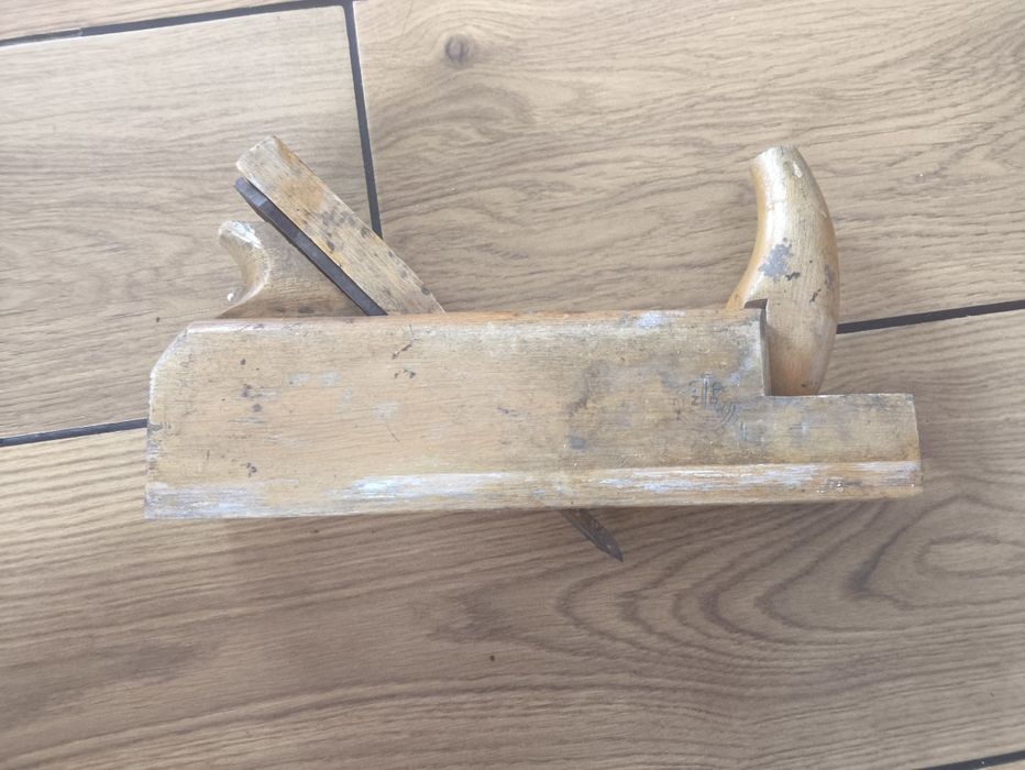 Hebel strug drewniany ręczny retro prl