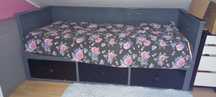 Łóżko leżanka ikea hemnes rozsuwane podwójne pojedyncze 80x200 kanapa
