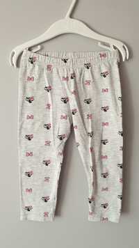 Idealne legginsy Primark 92 Minnie szare 18-24M