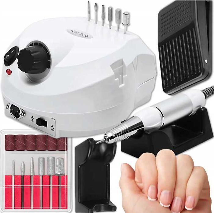NOWA Frezarka 65W do paznokci z zestawem frezów Manicure Pedicure