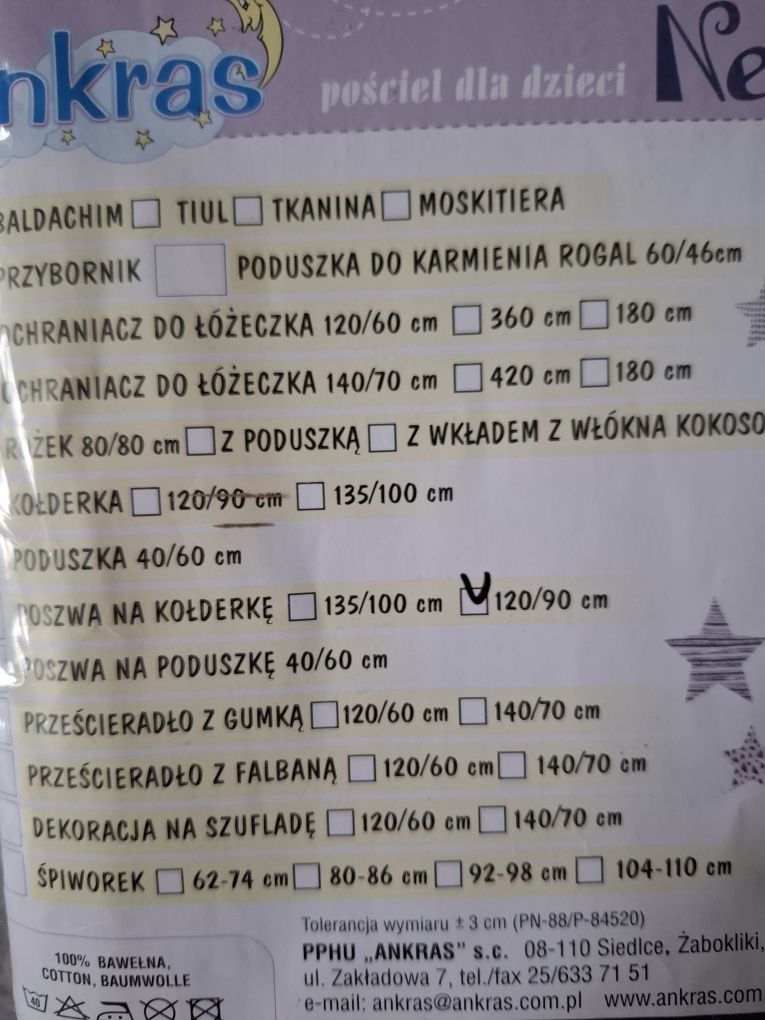 Prześcieradło dla dzieci