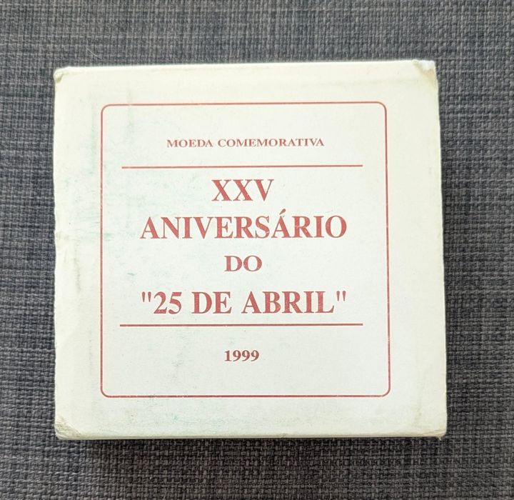 1000$00 Portugal 1999 Prata Proof 25 Abril