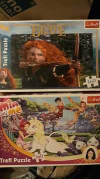 Puzzle Merida Waleczna, Mija i ja 160 Trefl elfy wróżki