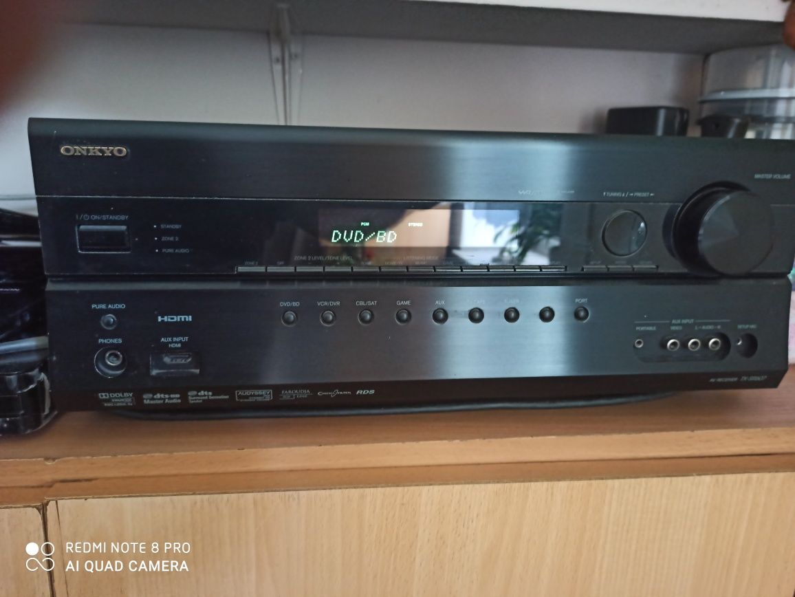 Onkyo TX - SR 607 kino domoweplus gratis subwoofer.