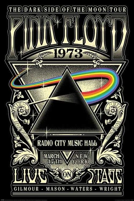 Plakat Pink Floyd - 1973 A1 Obraz Nowy