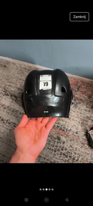 Kask do hokeja na Lodzie Mission