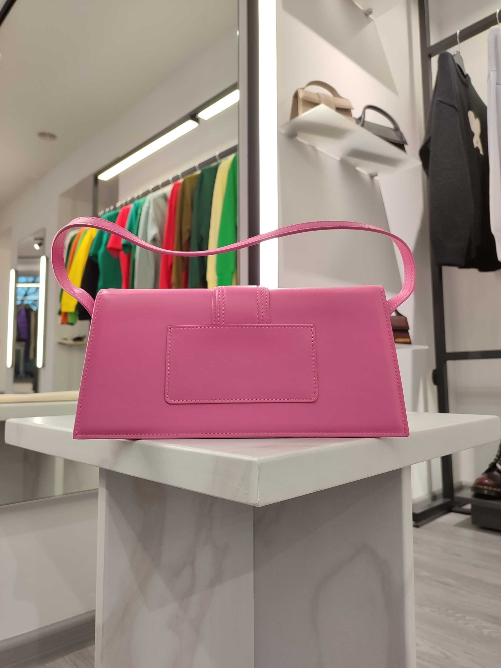 Сумка Jacquemus Le Bambino long flap bag Pink