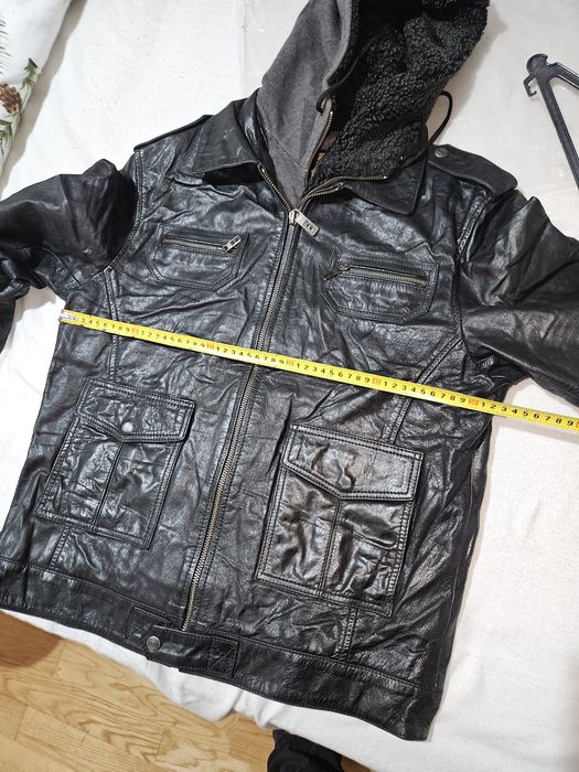 Casaco vintage em pele