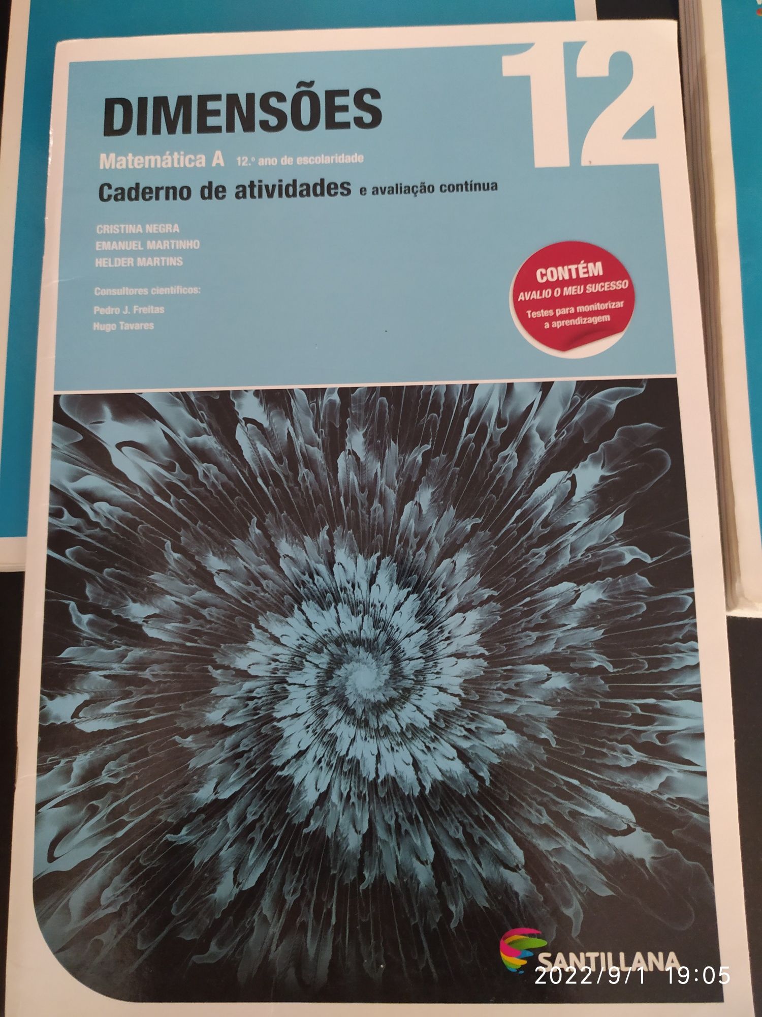 Matemática 12ano - manual volume 1 e 2 e caderno atividades