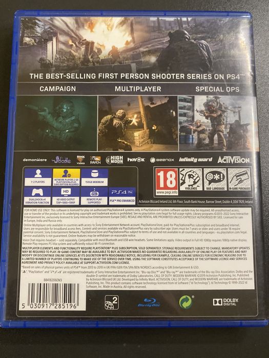 Call of duty modern warfare PS4
