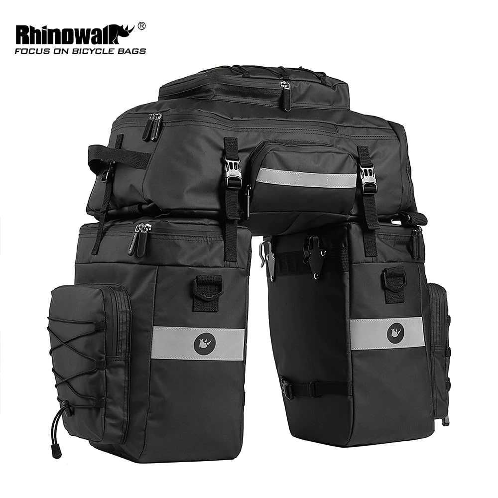 Велобаул Rhinowalk 70L велоштаны 3 в 1, велосумка на багажник