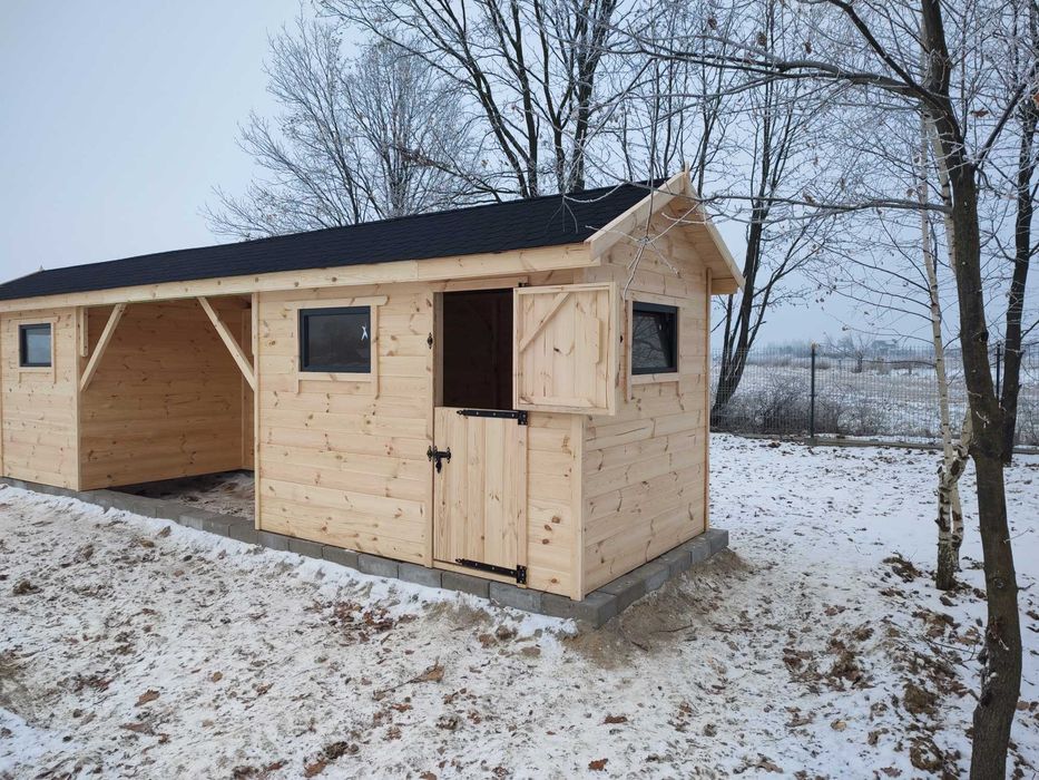 Domek dla zwierząt , konie, kozy, owce, alpaki, wiata na siano!