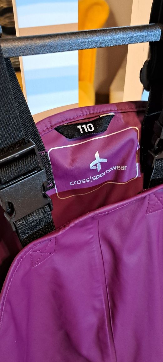 Spodnie nieprzemakalne na szelkach cross sportswear