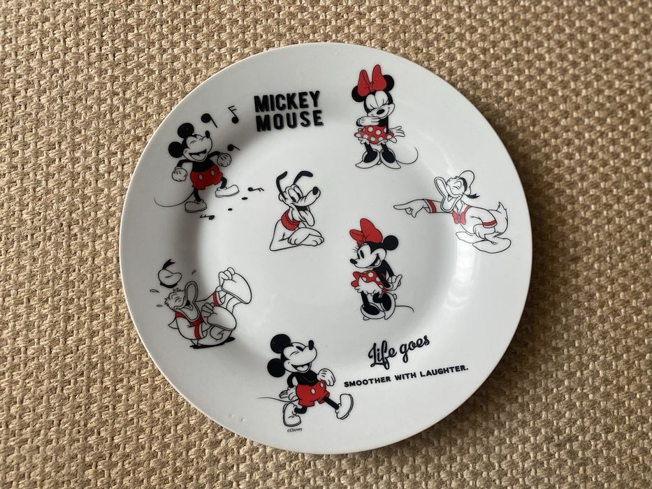 Prato Porcelana Mickey Mouse Disney - Novo