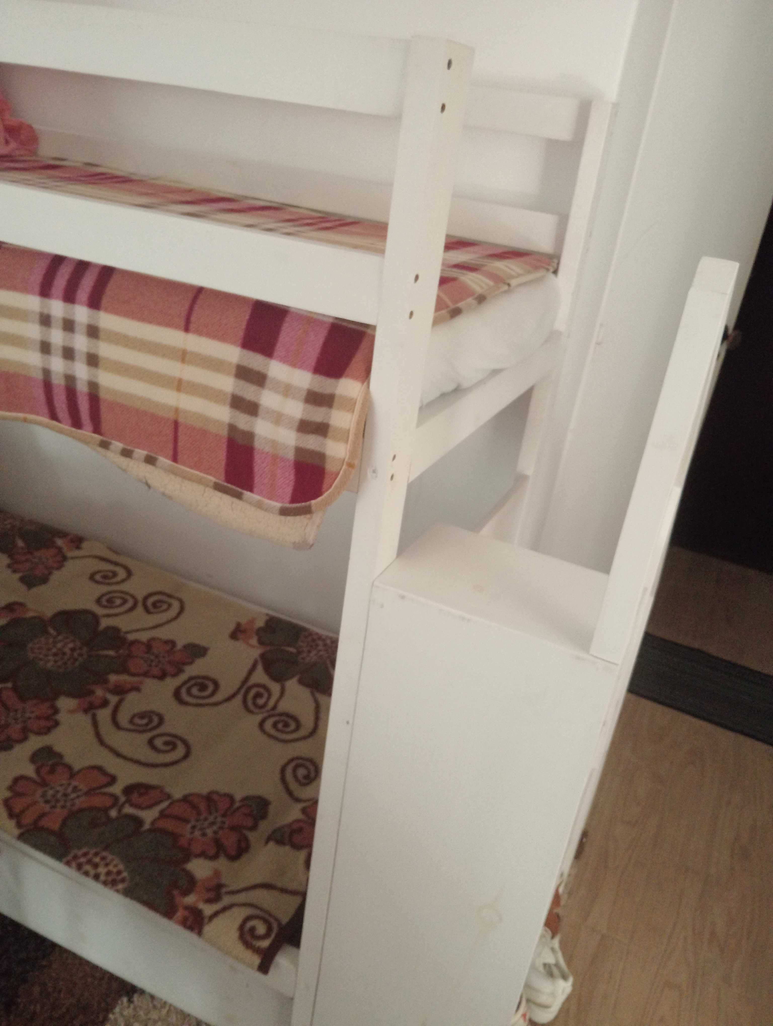 Cama Beliche Tripla Infantil – Estrado + 1 Colchão | Já Desmontada
