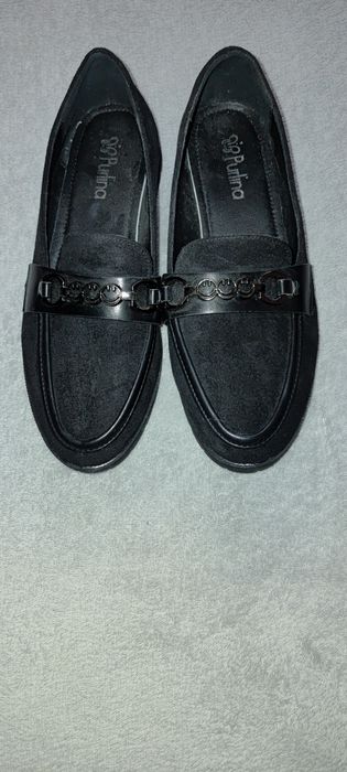 Замшеві лофери 39